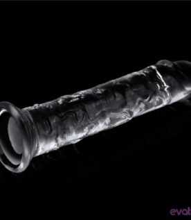 قضيب اصطناعي شفاف سميك خاص من إيفاتوي، الجيل الجديد، بطول 18 سم، مزود بكأس شفط فائقة