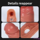 farruz-15-cm-cift-katmanli-halkali-anal-penis-kilifi-2