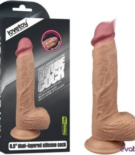 قضيب اصطناعي من البلاتين مزدوج الطبقات من لوف توي ناتشر كوك، طوله 21.5 سم