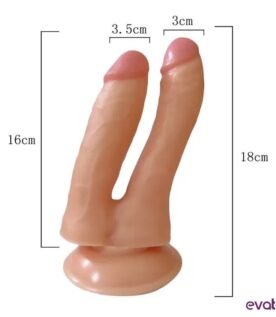 قضيب اصطناعي مزدوج الرأس مزود بكأس شفط من إيفاتوي زيسي