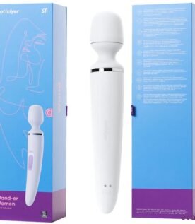 جهاز هزاز إيفاتوي ساتيسفاير واندر للنساء، 34 سم، أبيض